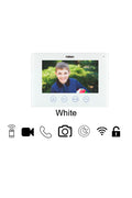 Wire Video Door Phone with Integrate Mobile App Technology - WHITE