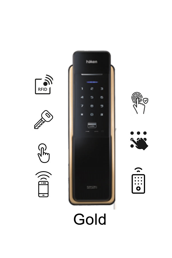 Mini Push-Pull Lock (HDL-PP53) - GOLD