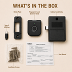 Digital Furniture Smart Lock (FLEX) - BLACK