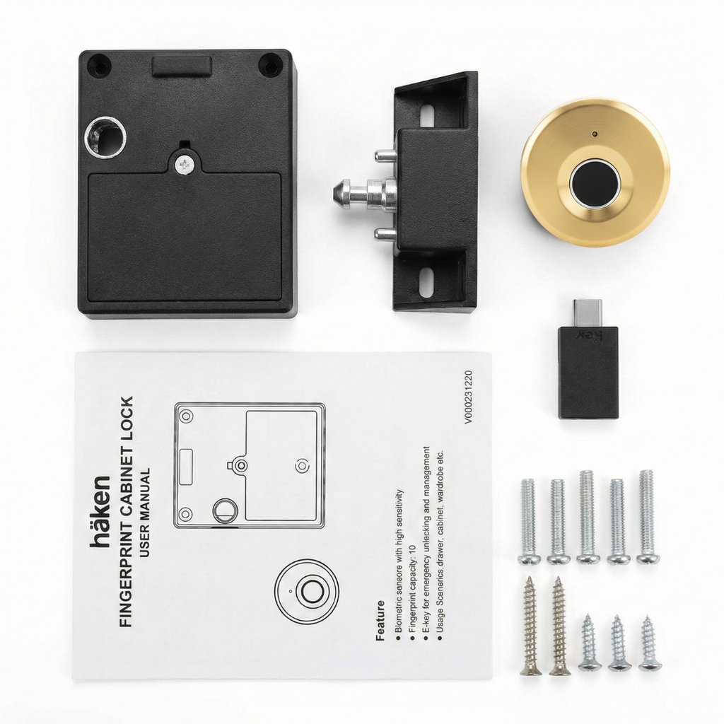 Digital Furniture Smart Lock (KNOB) - GOLD