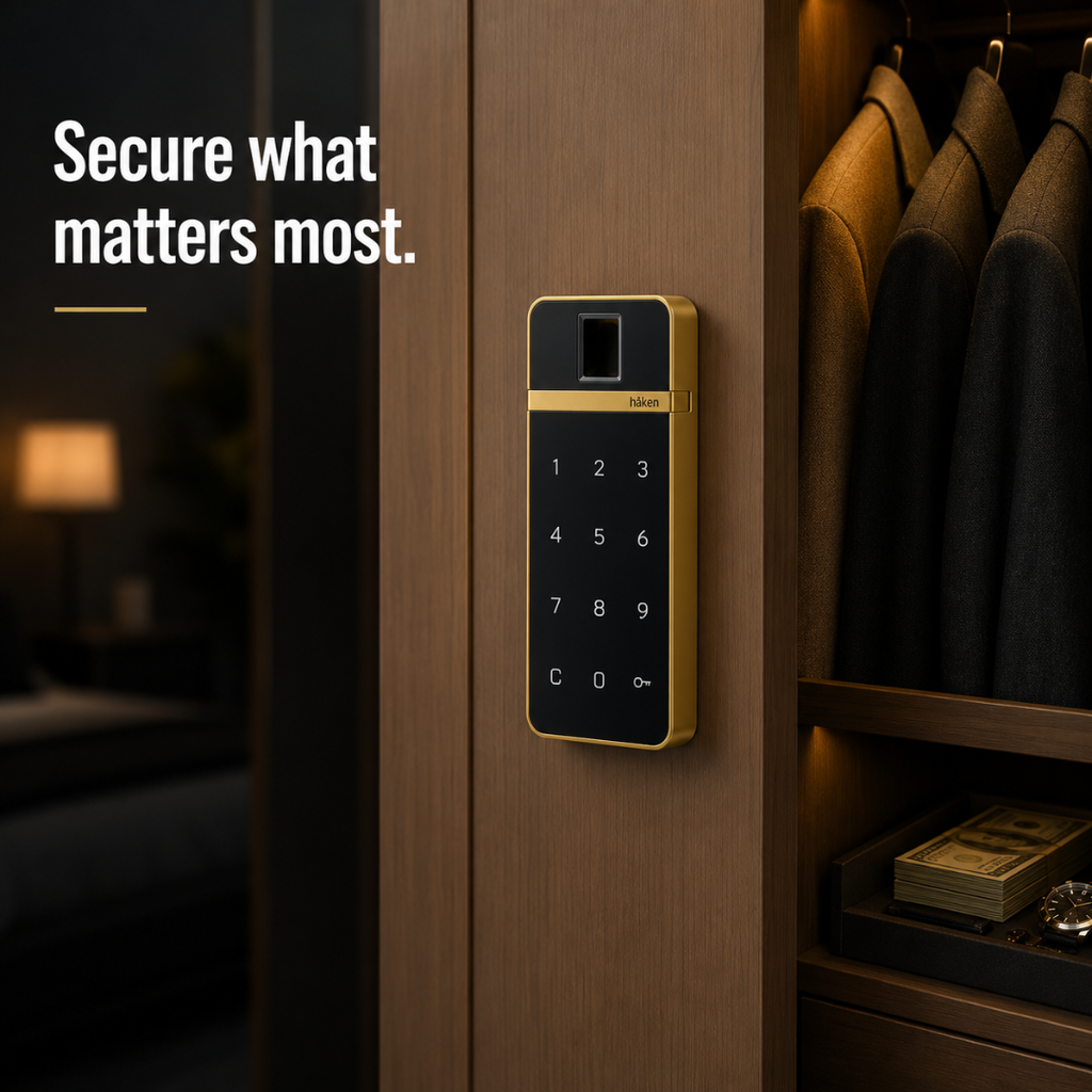 Digital Furniture Smart Lock (CLARA) Gold