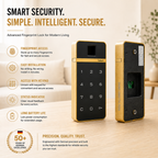 Digital Furniture Smart Lock (CLARA) Gold