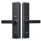 HDLE-ARYA Smart Mortise Door Lock (Black)| 5-Way Access | Fingerprint, RFID Card, Touch Pad, Mechanical Key & WiFi App