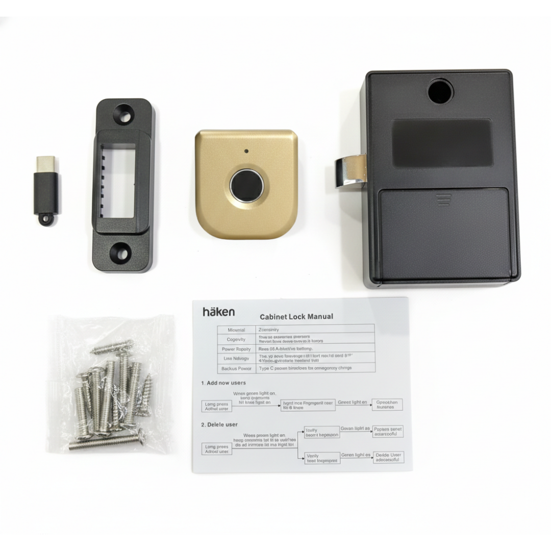 Digital Furniture Smart Lock (FLEX) - GOLD