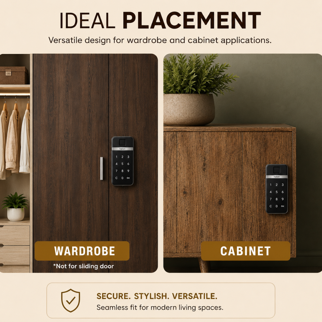 Digital Furniture Smart Lock (CLARA) Silver