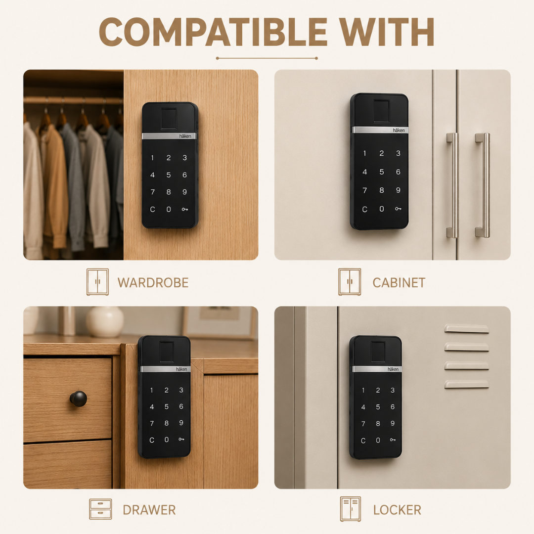 Digital Furniture Smart Lock (CLARA) Silver