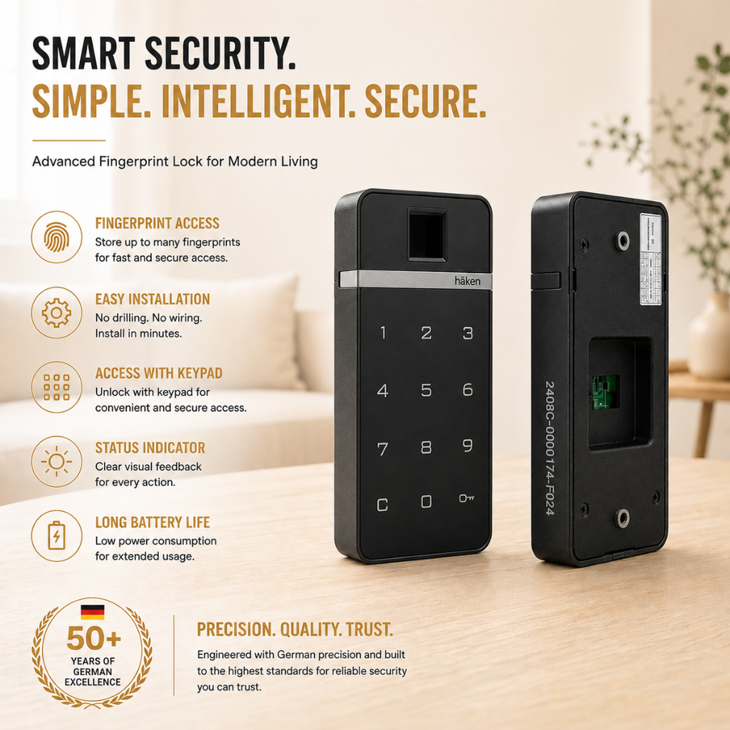 Digital Furniture Smart Lock (CLARA) Silver