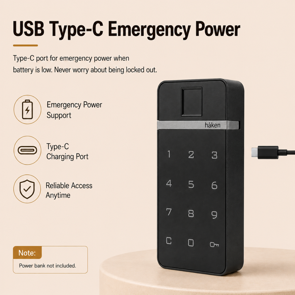 Digital Furniture Smart Lock (CLARA) Silver