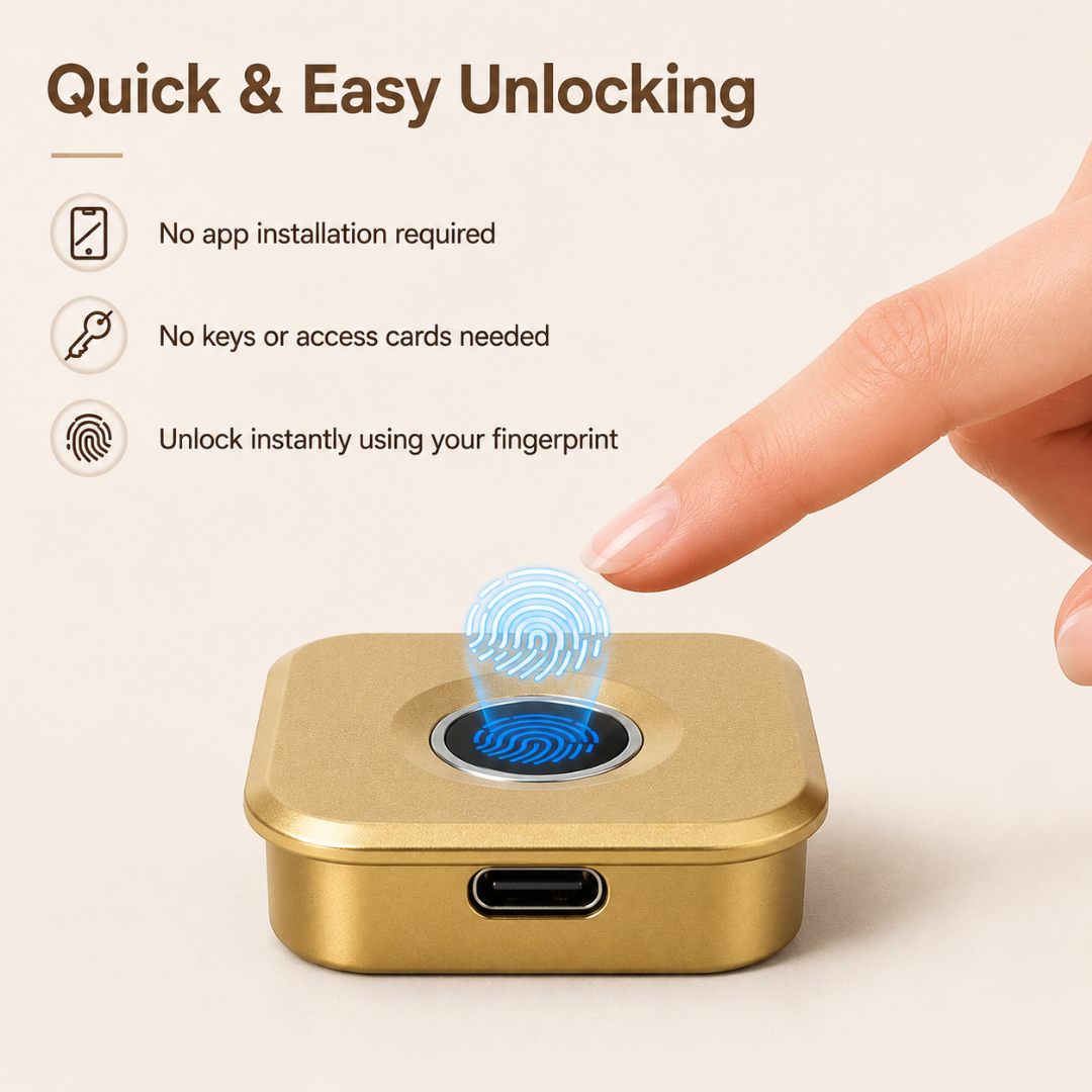 Digital Furniture Smart Lock (FLEX) - GOLD