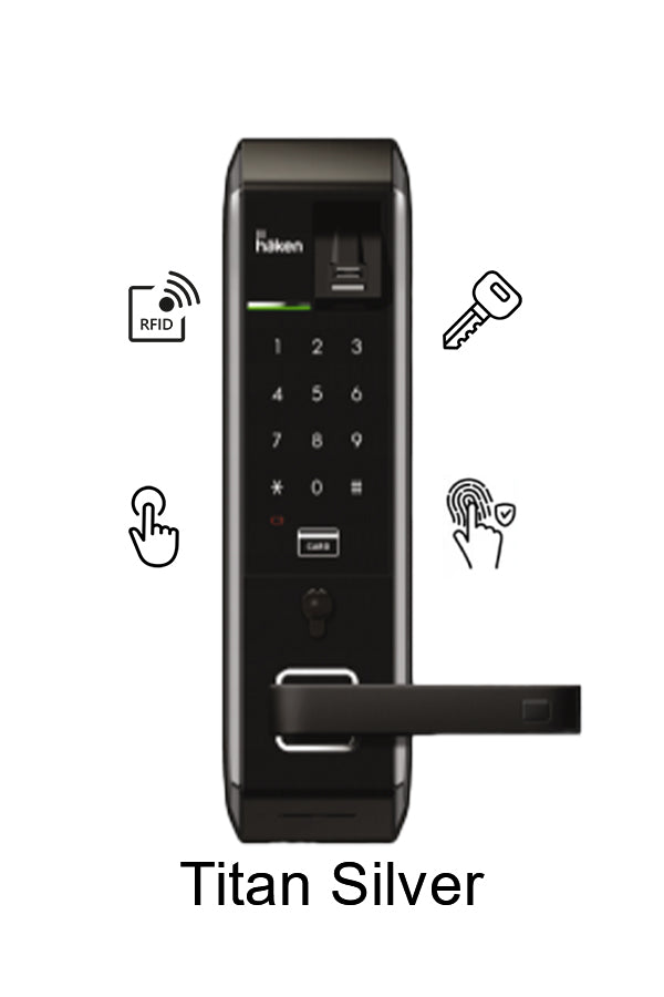 Mortise Lock 4 Way (HDL-M41) - TITAN SILVER