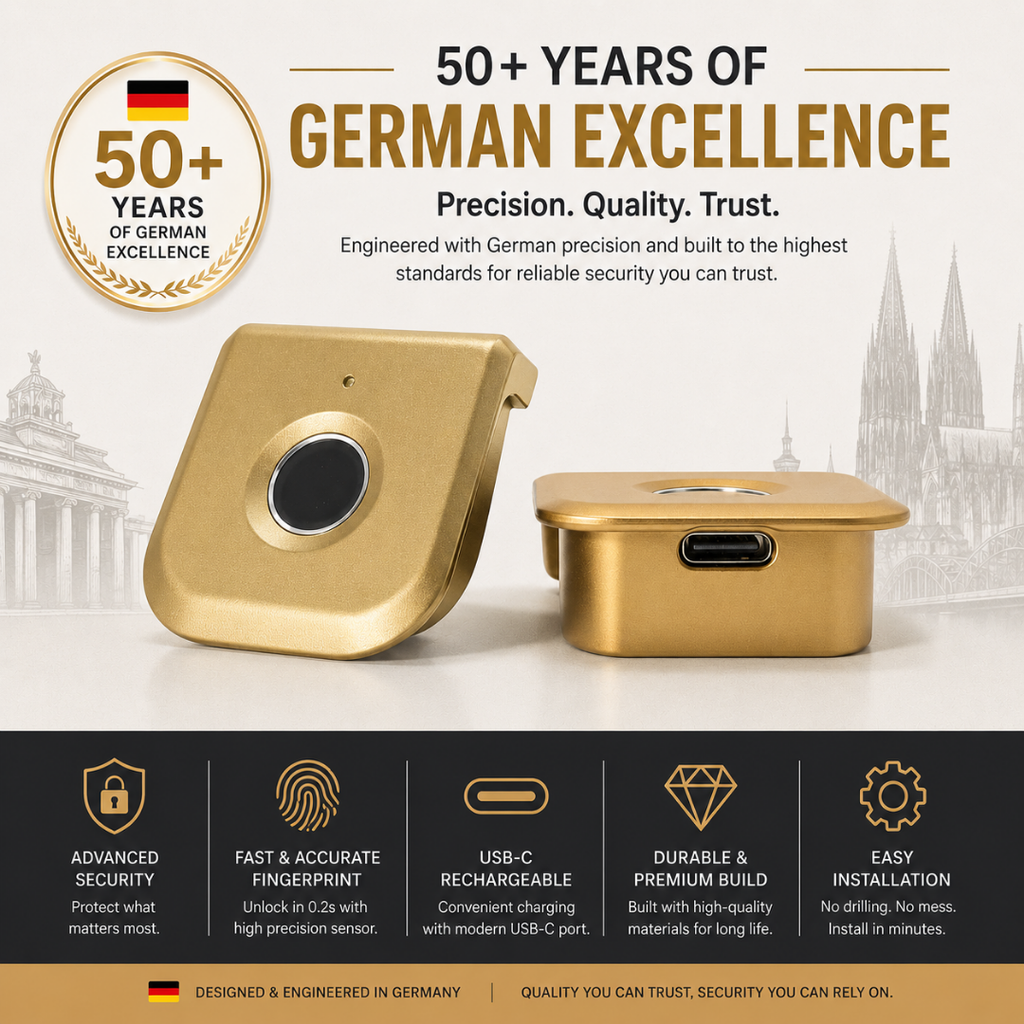 Digital Furniture Smart Lock (FLEX) - GOLD