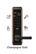 Mortise Lock 4 Way (HDL-M41) - CHAMPEGNE GOLD