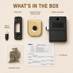 Digital Furniture Smart Lock (FLEX) - GOLD