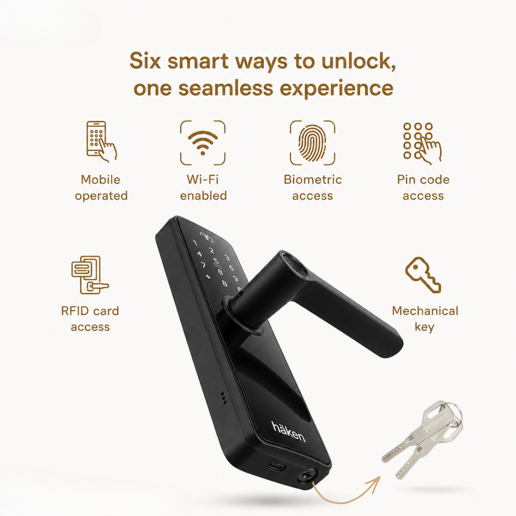 Mortise Lock (HDLE-REVVO) - BLACK