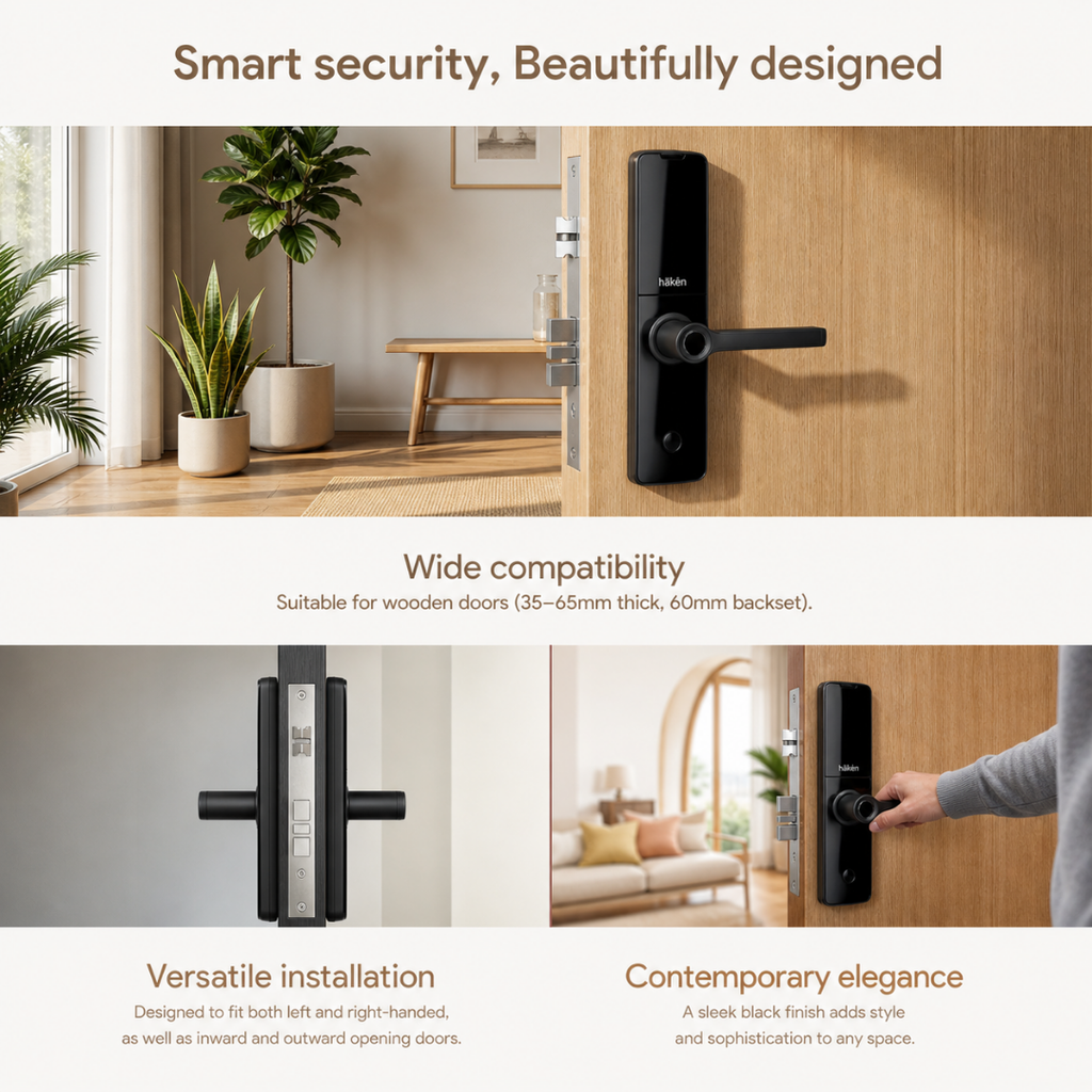 Mortise Lock (HDLE-REVVO) - BLACK