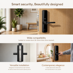 Mortise Lock (HDLE-REVVO) - BLACK