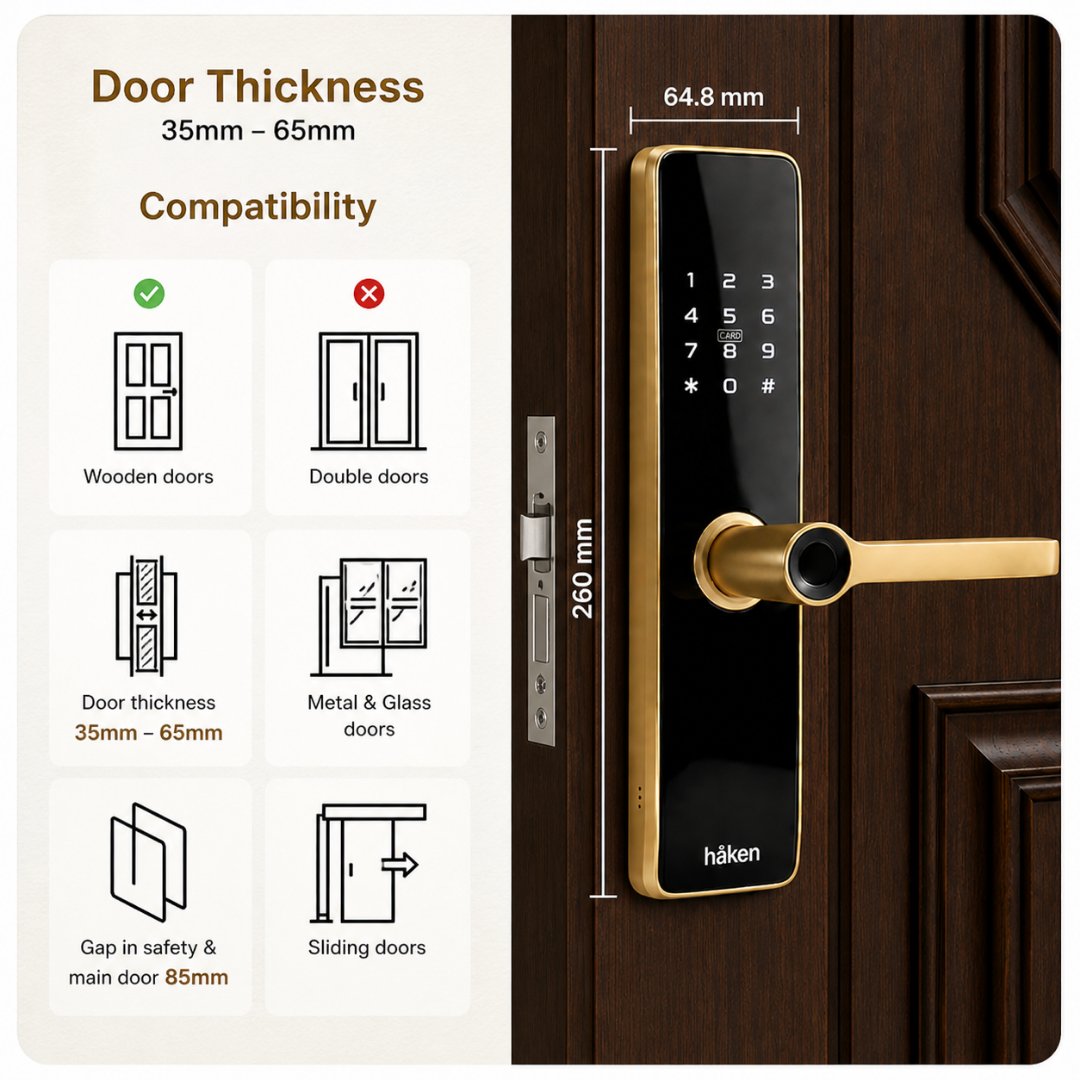 Mortise Lock (HDLE-REVVO) - MATT GOLD