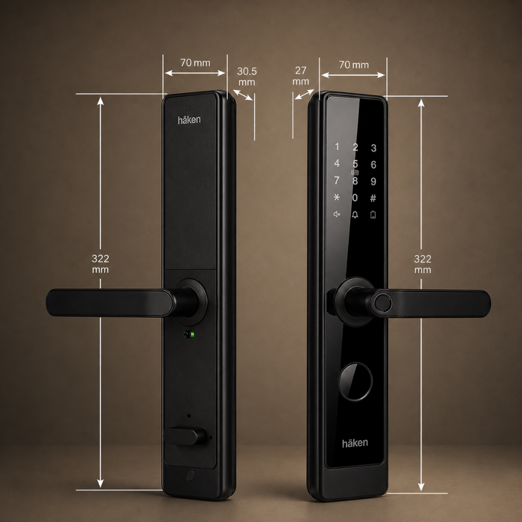 Mortise Lock 5 Way (HDL-M61) - MATT BLACK