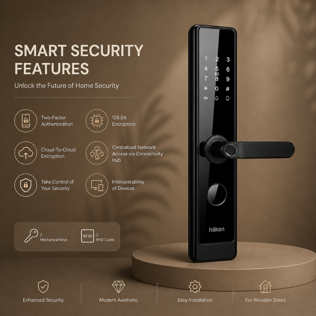 Mortise Lock 5 Way (HDL-M61) - MATT BLACK