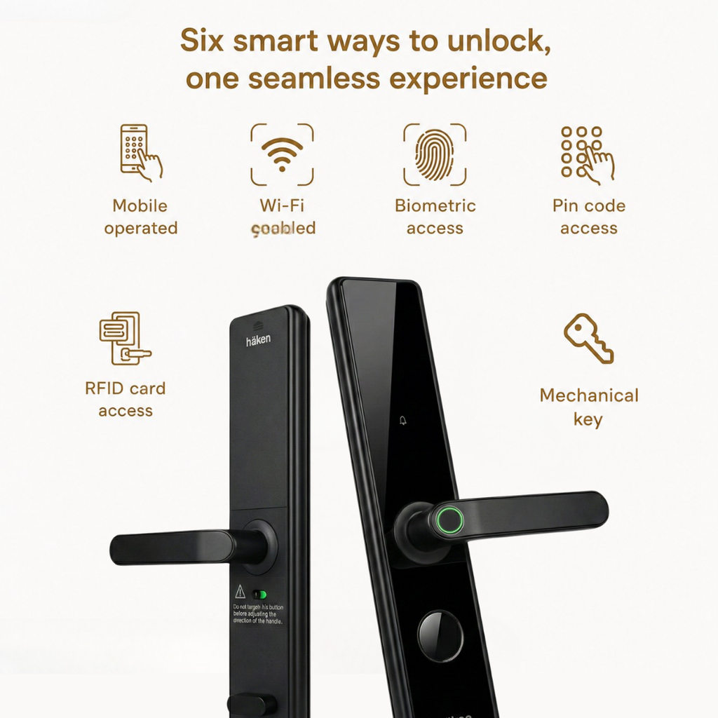 Mortise Lock 5 Way (HDL-M61) - MATT BLACK
