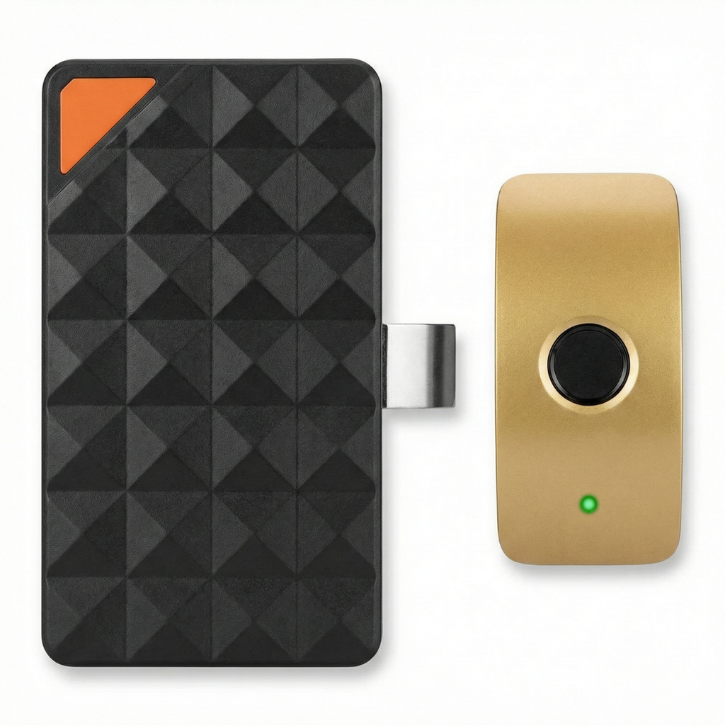 Digital Furniture Smart Lock (CURVY) - GOLD