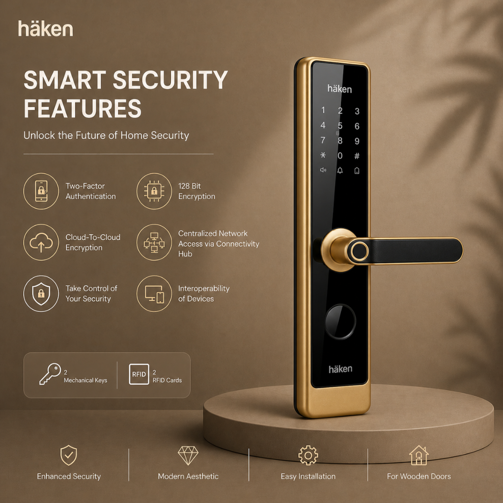 Mortise Lock 5 Way (HDL-M61) - COFFEE BROWN