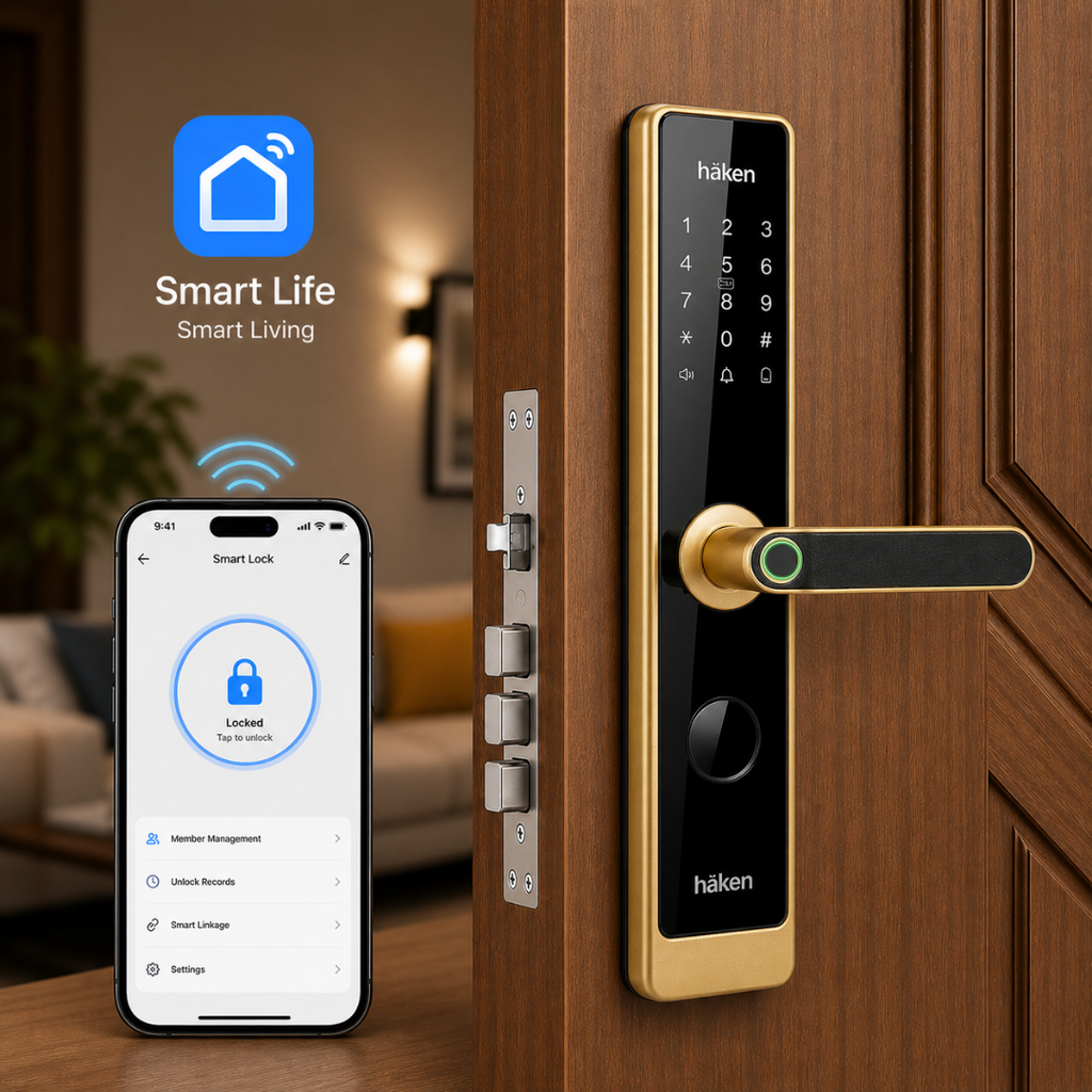 Mortise Lock 5 Way (HDL-M61) - COFFEE BROWN