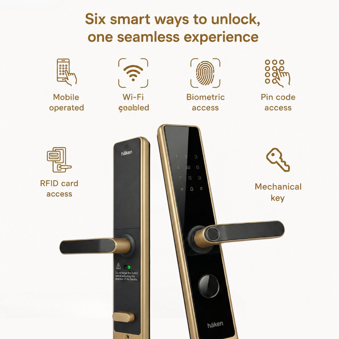 Mortise Lock 5 Way (HDL-M61) - COFFEE BROWN