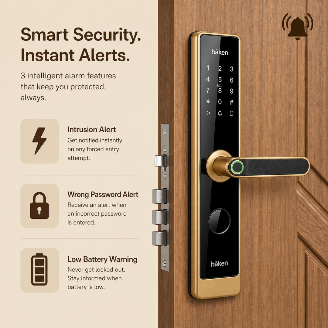 Mortise Lock 5 Way (HDL-M61) - COFFEE BROWN