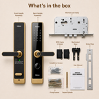 Mortise Lock 5 Way (HDL-M61) - COFFEE BROWN