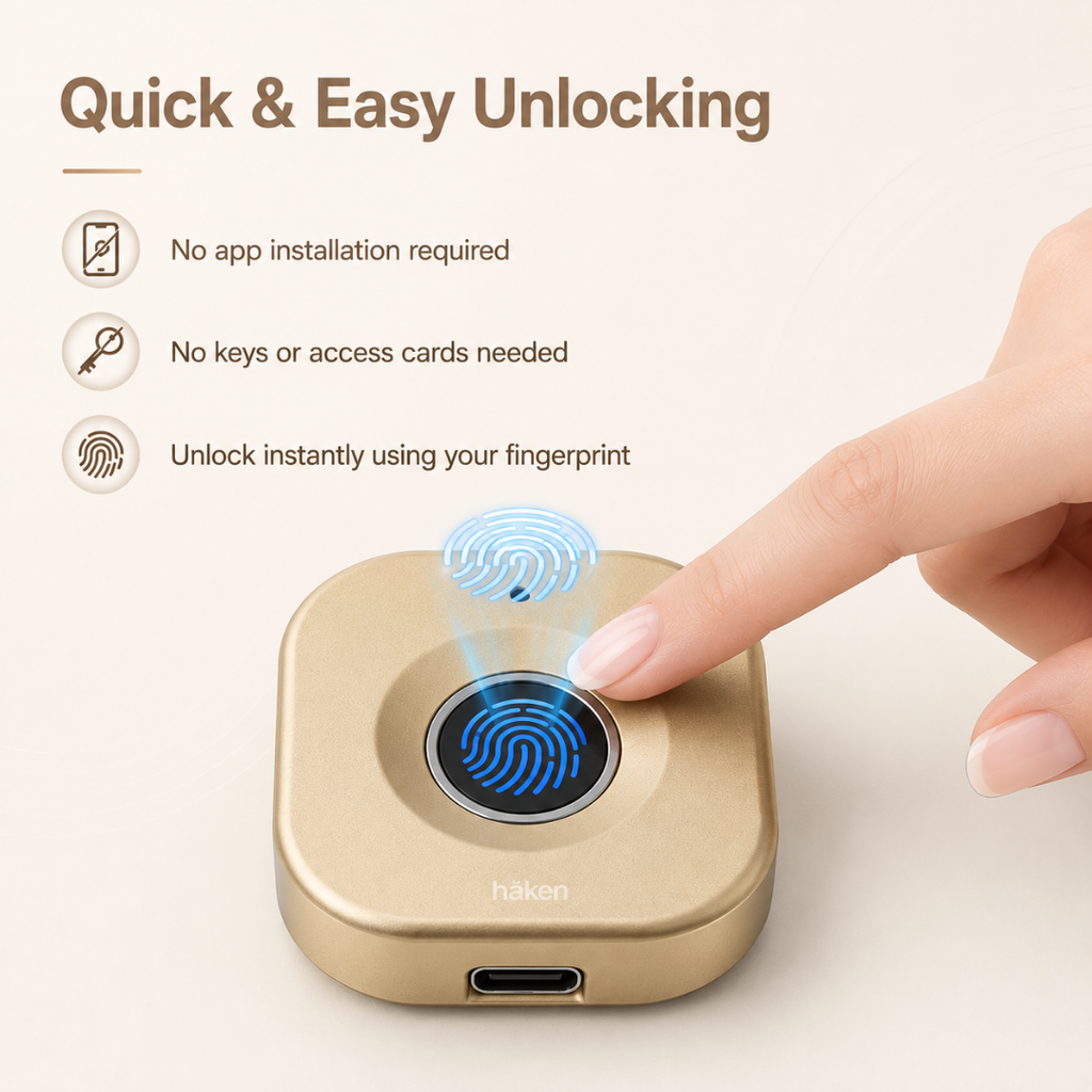 Digital Furniture Smart Lock (CANDY) - Matt Gold