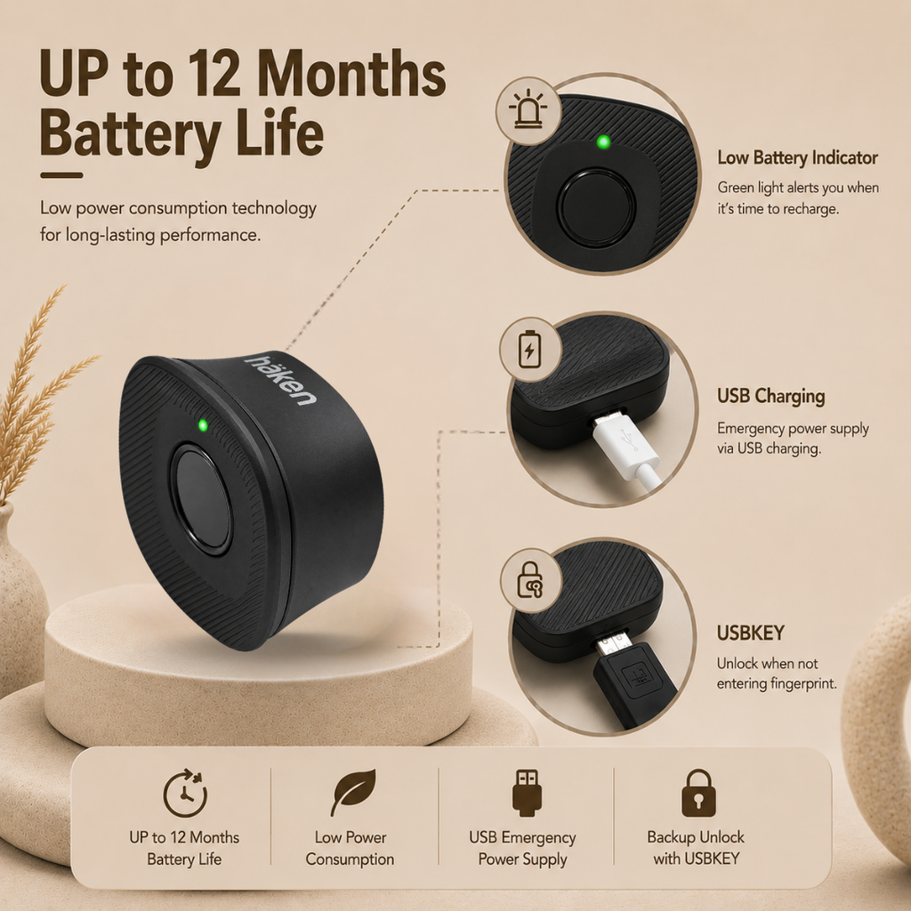 Digital Furniture Smart Lock (CLIP) - Black