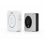 WiFi Video Door Bell Camera | 2.4G WiFi Smart Door Phone | Motion Sensing & Night Vision | App-Based Mobile Access & Intercom | Remote Unlock Support | White