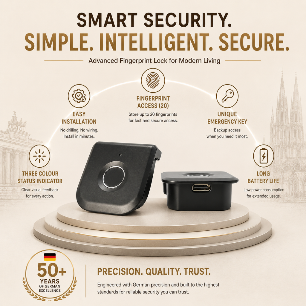 Digital Furniture Smart Lock (FLEX) - BLACK