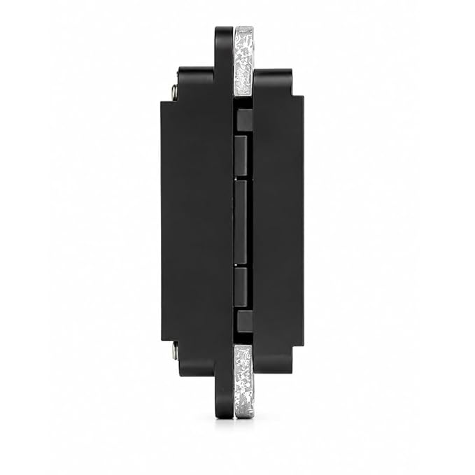 Cemom Estetic 150A Concealed Door Hinge | 150kg Load Capacity | Heavy Duty 3D Adjustable Hinge for Wooden, Steel & Aluminum Doors | 180° Opening | Irish Black
