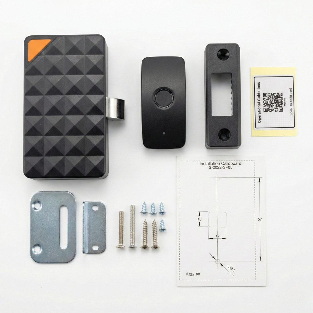 Digital Furniture Smart Lock (CURVY) - BLACK