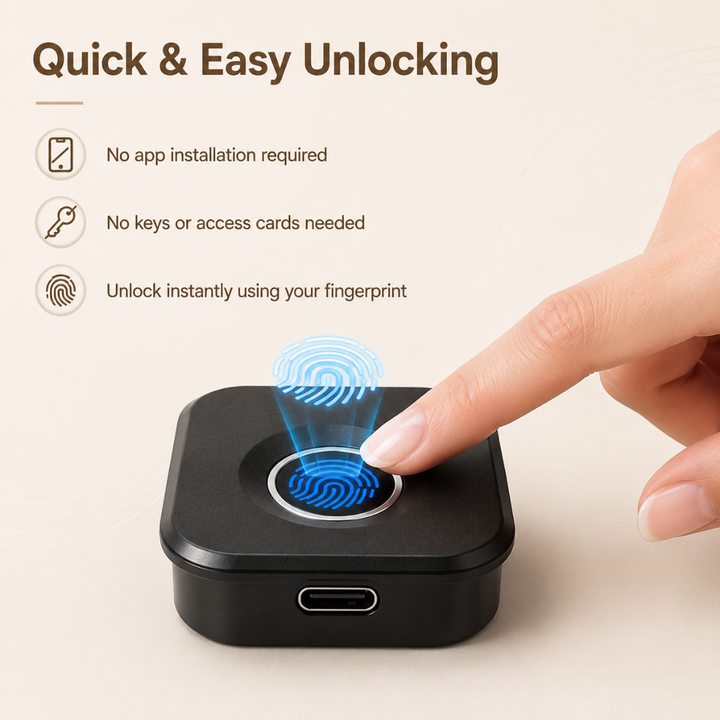 Digital Furniture Smart Lock (FLEX) - BLACK