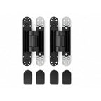Cemom Estetic 150A Concealed Door Hinge | 150kg Load Capacity | Heavy Duty 3D Adjustable Hinge for Wooden, Steel & Aluminum Doors | 180° Opening | Irish Black