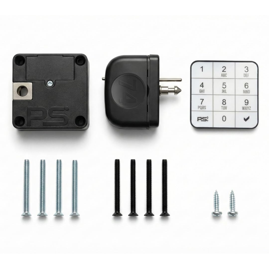 Keypad Lock with Password Access for Swing & Sliding Doors | Digital Furniture Lock | Auto Locking | Low Battery Indicator | White