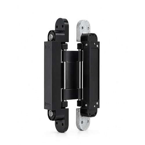 Cemom Estetic 150A Concealed Door Hinge | 150kg Load Capacity | Heavy Duty 3D Adjustable Hinge for Wooden, Steel & Aluminum Doors | 180° Opening | Irish Black