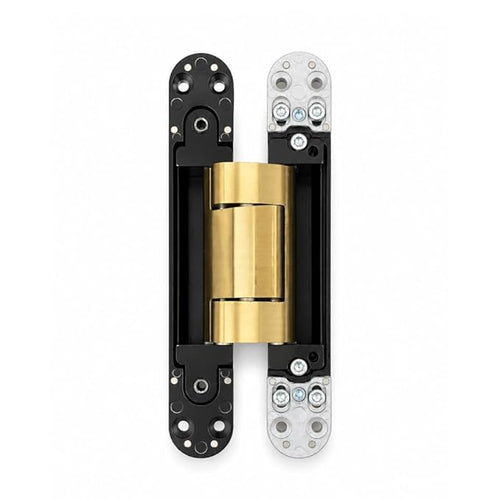 Cemom Estetic 150A Concealed Door Hinge | 150kg Load Capacity | Heavy Duty 3D Adjustable Hinge for Wooden, Steel & Aluminum Doors | 180° Opening | Roman Bronze