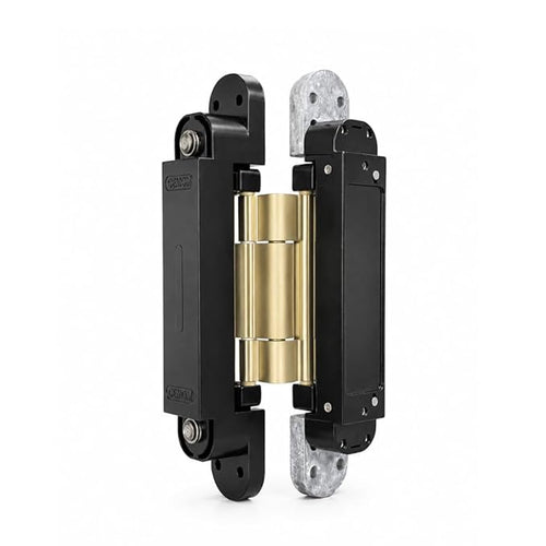 Cemom Estetic 150A Concealed Door Hinge | 150kg Load Capacity | Heavy Duty 3D Adjustable Hinge for Wooden, Steel & Aluminum Doors | 180° Opening | Venetian Gold