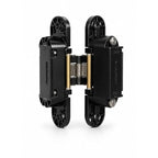 Cemom Estetic 80A Concealed Door Hinge | 80kg Load Capacity | 3D Adjustable Hinge for Wooden, Steel & Aluminum Doors | 180° Opening | Irish Black | Roman Bronze