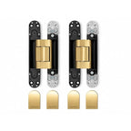 Cemom Estetic 150A Concealed Door Hinge | 150kg Load Capacity | Heavy Duty 3D Adjustable Hinge for Wooden, Steel & Aluminum Doors | 180° Opening | Roman Bronze