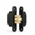 Cemom Estetic 80A Concealed Door Hinge | 80kg Load Capacity | 3D Adjustable Hinge for Wooden, Steel & Aluminum Doors | 180° Opening | Irish Black | Venetian Gold