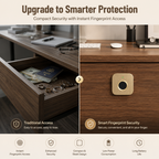Digital Furniture Smart Locks (Clove) Gold
