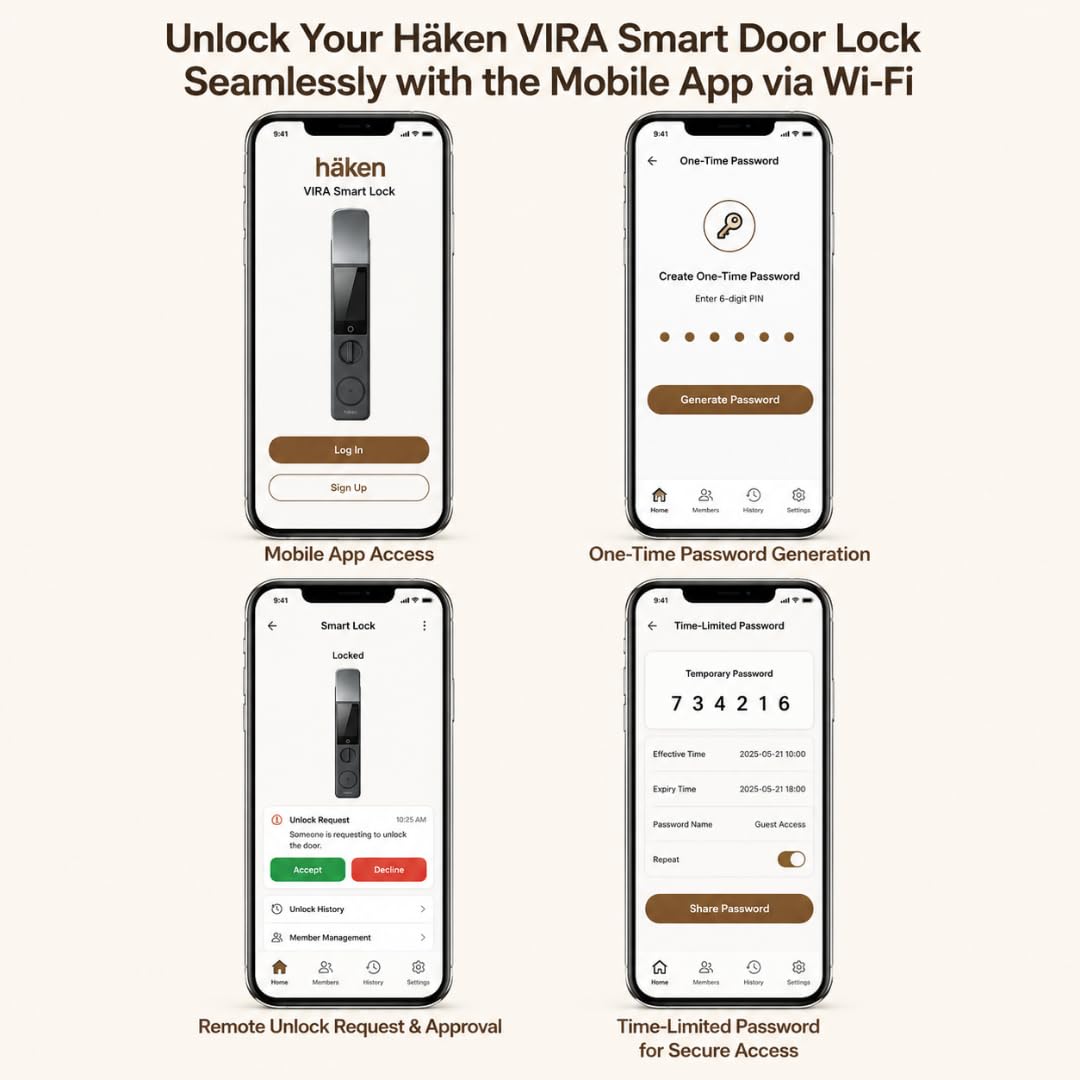 Push Pull Lock 6 Way (HDL-Vira X Facial) Matt Grey