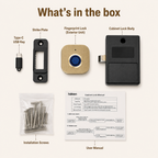 Digital Furniture Smart Locks (Clove) Gold