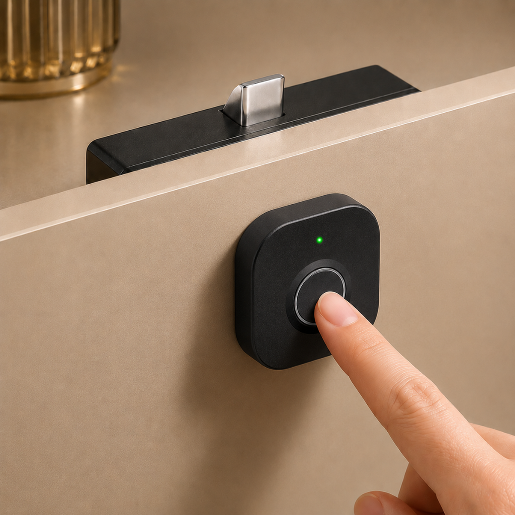 Digital Furniture Smart Locks (Clove) Black