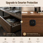 Digital Furniture Smart Locks (Clove) Black